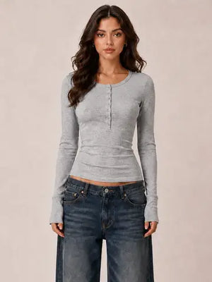 Penelope Long sleeve henley
