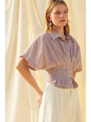 The Latte Striped Top