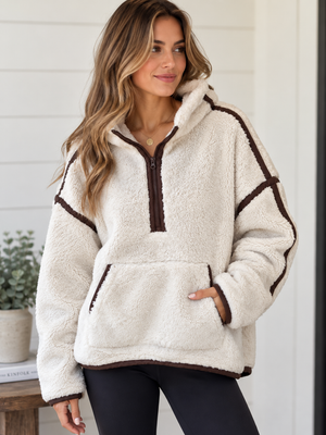 Cecily Quarter zip sherpa