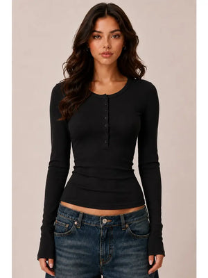 Penelope Long sleeve henley