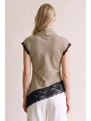 Marley Houndstooth Top