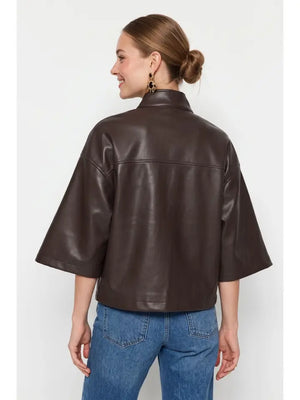 Drawstring Boxy Jacket