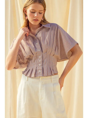 The Latte Striped Top