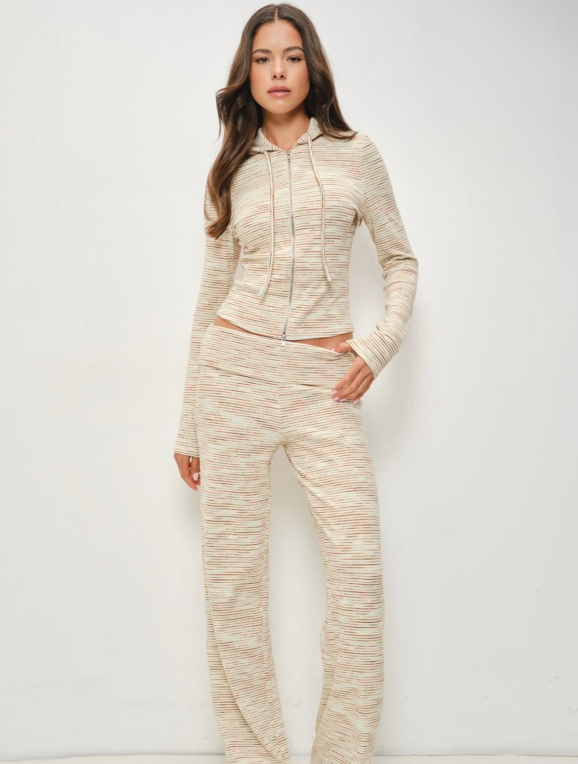 Madden striped fold over pant