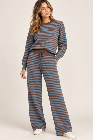 Quentin striped knit set