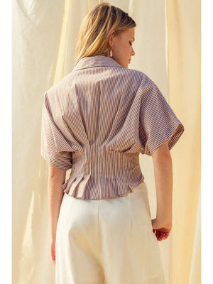 The Latte Striped Top