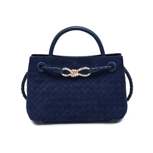 Ryann- Faux Suede Satchel