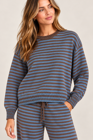 Quentin striped knit set