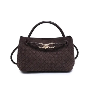 Ryann- Faux Suede Satchel