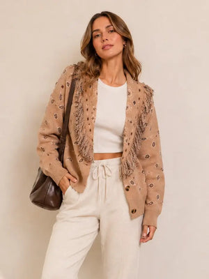 Carroline Fringe Cardi