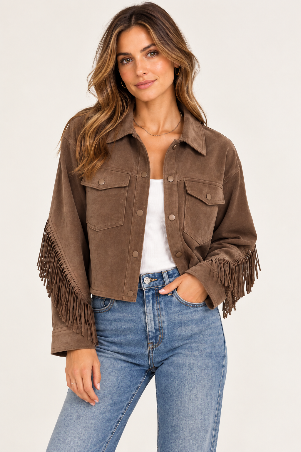 Sofie Suede Fringe Jacket