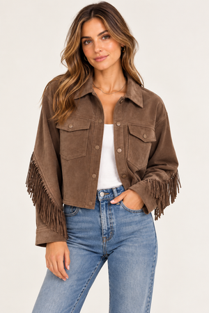 Sofie Suede Fringe Jacket