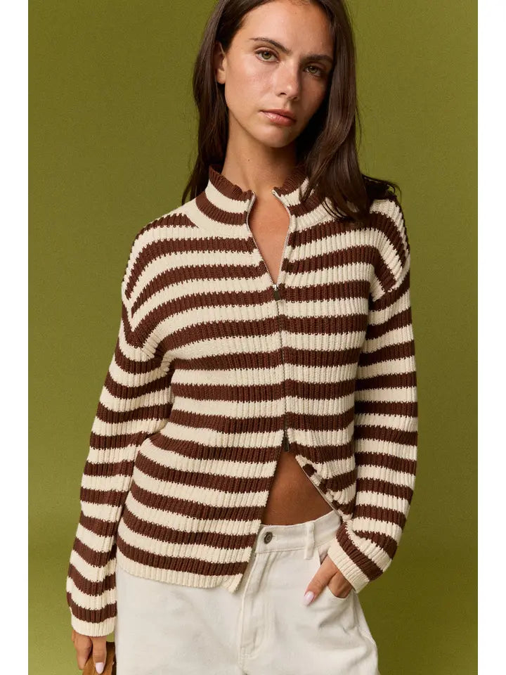 Daphne Striped cardigan