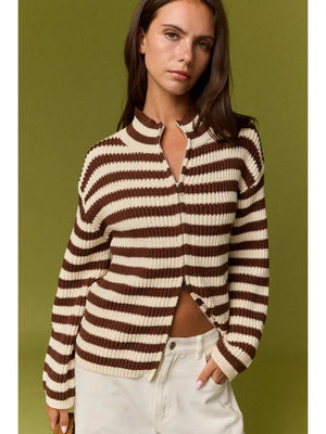 Daphne Striped cardigan