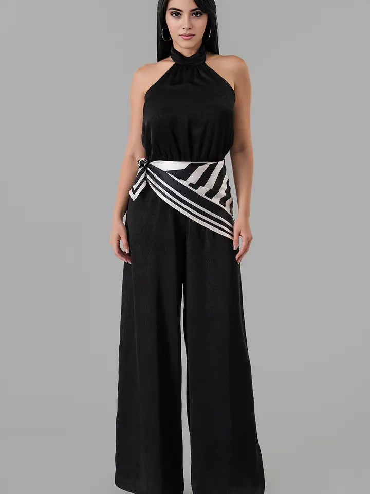 Scarf Detail Jumpsuit