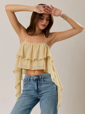Glenna ruffle top