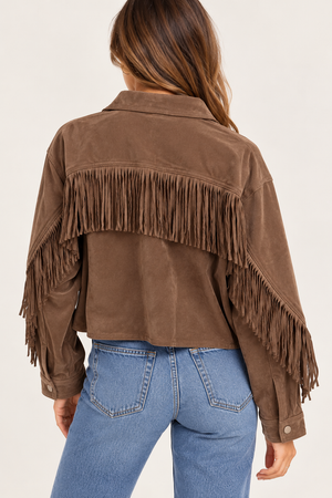 Sofie Suede Fringe Jacket