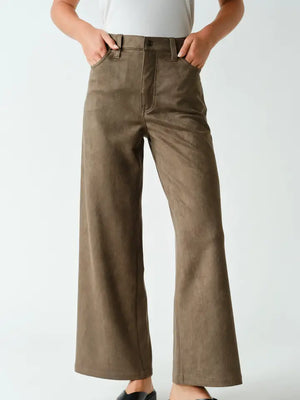Arianna  faux suede pants