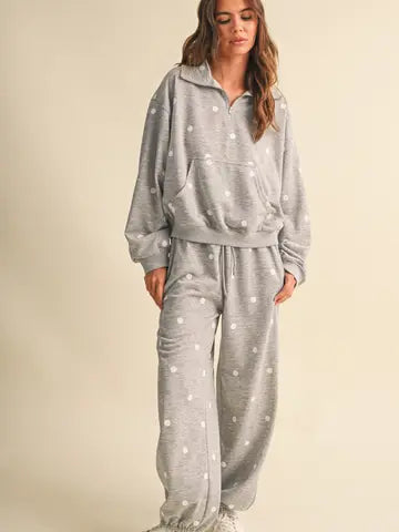 Polka Dot Sweat Set