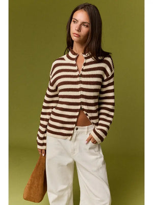 Daphne Striped cardigan