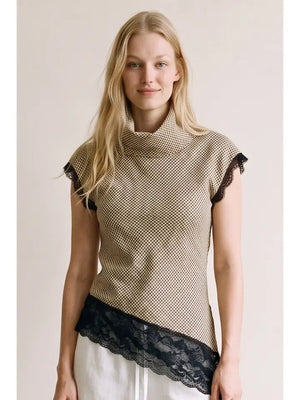 Marley Houndstooth Top