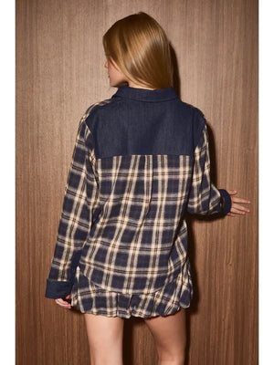 Owen plaid flannel Top