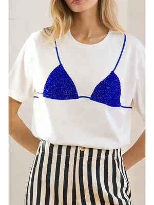 Blue Bikini Tee