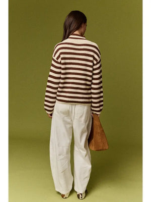 Daphne Striped cardigan