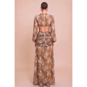 Gigi Leopard maxi dress