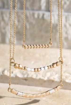 Bar and Bead Necklace