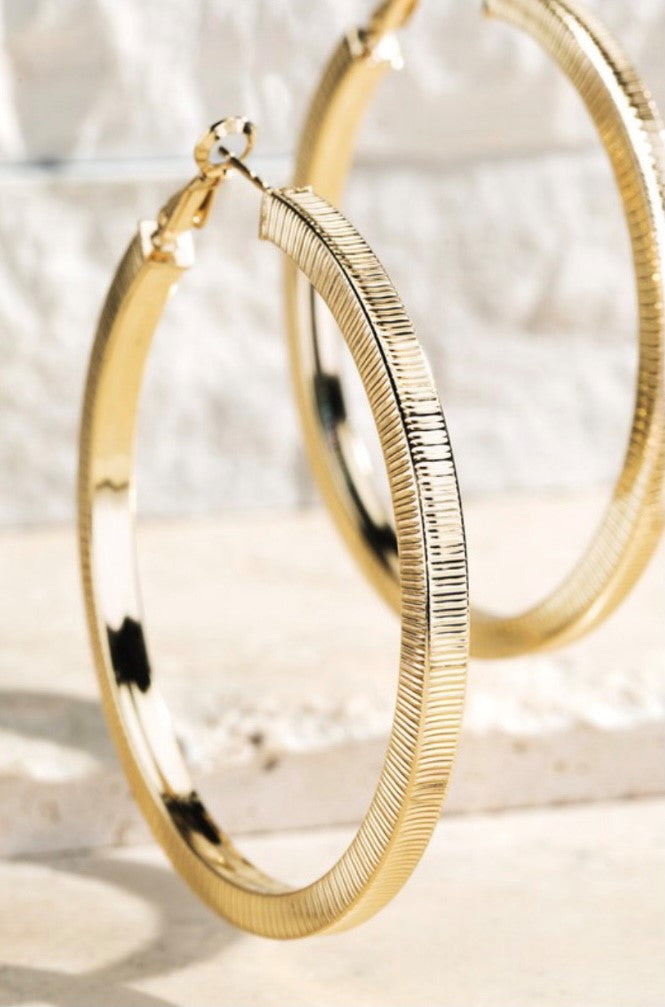 Textured Hoop earrings