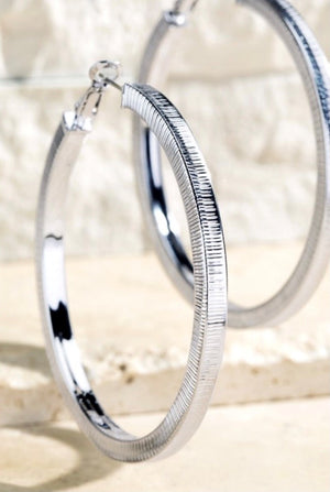 Textured Hoop earrings